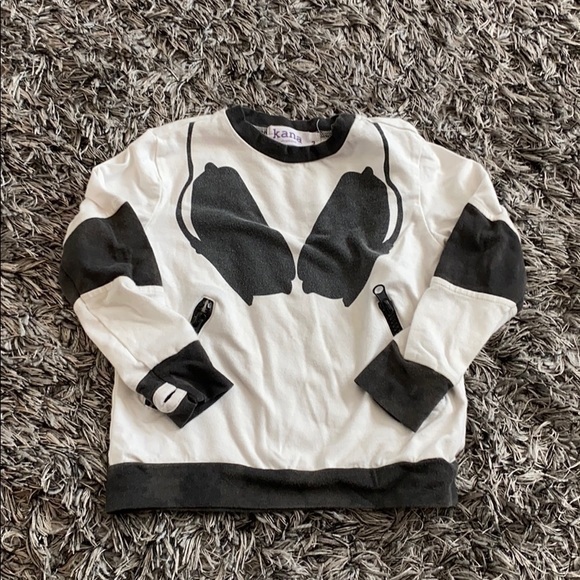 Boys Kana light sweatshirt headphones cool look 3T - Picture 1 of 2